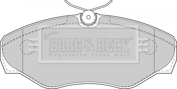 Borg & Beck BBP1812 - Тормозные колодки, дисковые, комплект avtokuzovplus.com.ua