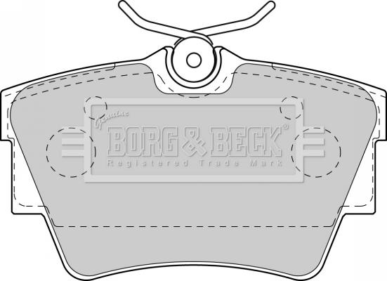 Borg & Beck BBP1813 - Тормозные колодки, дисковые, комплект avtokuzovplus.com.ua