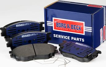 Borg & Beck BBP1814 - Тормозные колодки, дисковые, комплект avtokuzovplus.com.ua