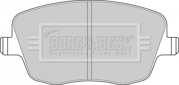 Borg & Beck BBP1825 - Тормозные колодки, дисковые, комплект autodnr.net