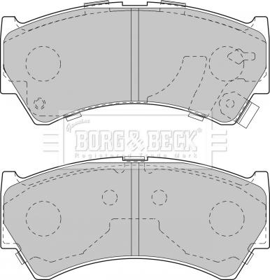 Borg & Beck BBP1827 - Тормозные колодки, дисковые, комплект avtokuzovplus.com.ua