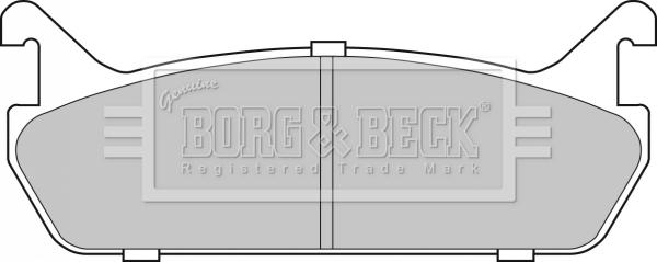 Borg & Beck BBP1828 - Тормозные колодки, дисковые, комплект autodnr.net