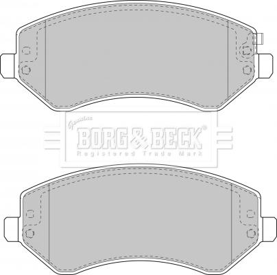 Borg & Beck BBP1830 - Гальмівні колодки, дискові гальма autocars.com.ua