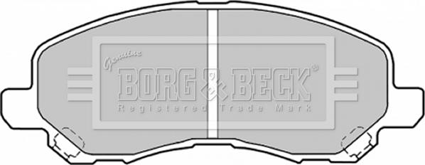 Borg & Beck BBP1831 - Тормозные колодки, дисковые, комплект avtokuzovplus.com.ua