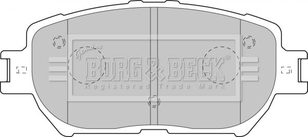 Borg & Beck BBP1833 - Гальмівні колодки, дискові гальма autocars.com.ua