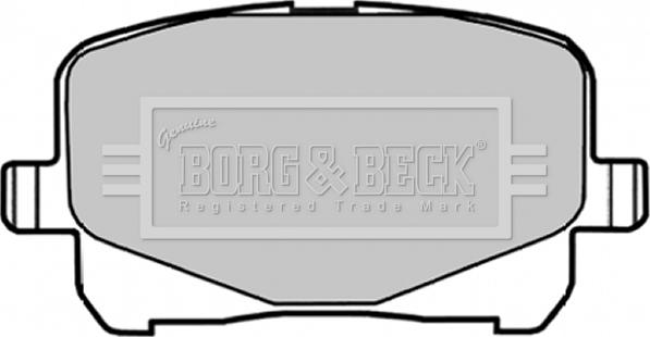 Borg & Beck BBP1835 - Тормозные колодки, дисковые, комплект avtokuzovplus.com.ua