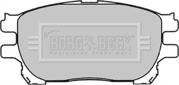 Borg & Beck BBP1836 - Тормозные колодки, дисковые, комплект avtokuzovplus.com.ua