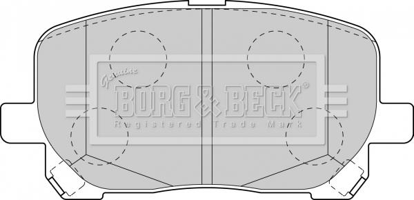 Borg & Beck BBP1837 - Гальмівні колодки, дискові гальма autocars.com.ua