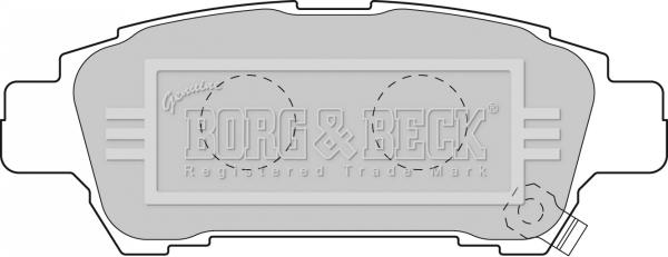 Borg & Beck BBP1838 - Тормозные колодки, дисковые, комплект avtokuzovplus.com.ua
