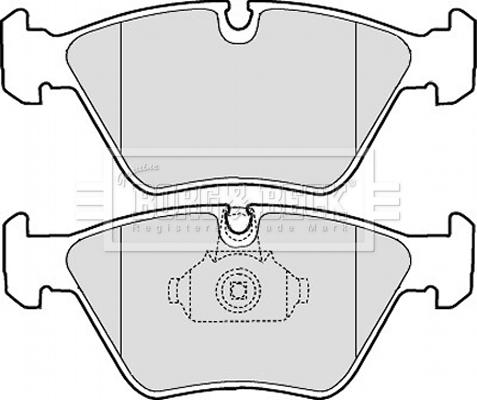 Borg & Beck BBP1843 - Тормозные колодки, дисковые, комплект avtokuzovplus.com.ua