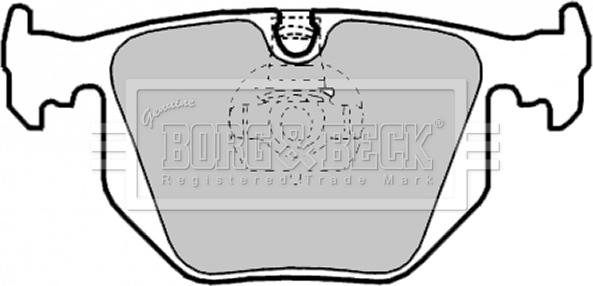 Borg & Beck BBP1844 - Тормозные колодки, дисковые, комплект avtokuzovplus.com.ua