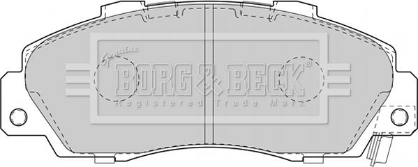 Borg & Beck BBP1845 - Гальмівні колодки, дискові гальма autocars.com.ua