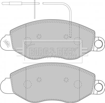 Borg & Beck BBP1850 - Тормозные колодки, дисковые, комплект avtokuzovplus.com.ua