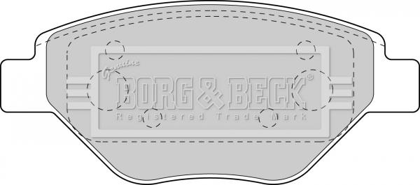 Borg & Beck BBP1851 - Тормозные колодки, дисковые, комплект avtokuzovplus.com.ua