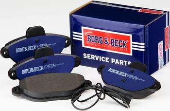 Borg & Beck BBP1852 - Гальмівні колодки, дискові гальма autocars.com.ua