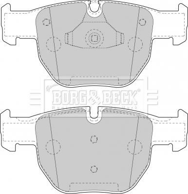 Borg & Beck BBP1853 - Гальмівні колодки, дискові гальма autocars.com.ua