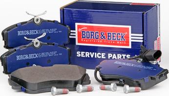 Borg & Beck BBP1856 - Тормозные колодки, дисковые, комплект avtokuzovplus.com.ua