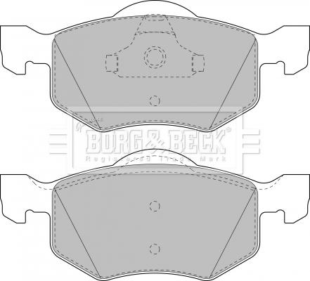 Borg & Beck BBP1858 - Гальмівні колодки, дискові гальма autocars.com.ua