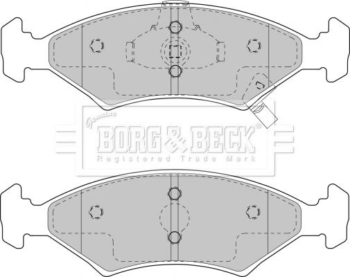 Borg & Beck BBP1865 - Гальмівні колодки, дискові гальма autocars.com.ua