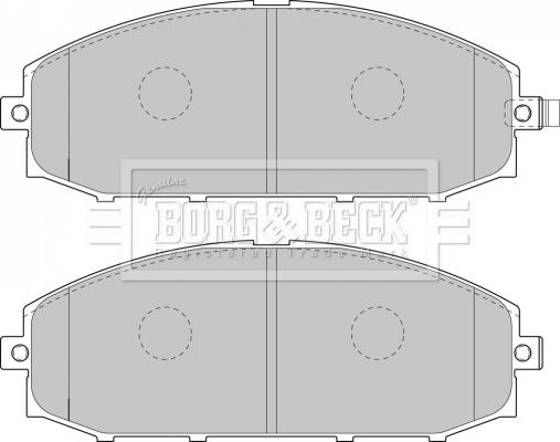 Borg & Beck BBP1866 - Гальмівні колодки, дискові гальма autocars.com.ua