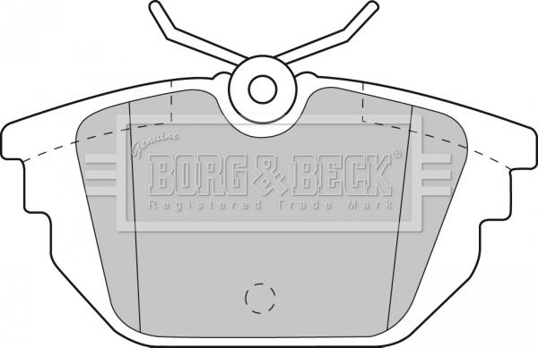 Borg & Beck BBP1867 - Гальмівні колодки, дискові гальма autocars.com.ua