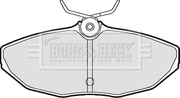 Borg & Beck BBP1870 - Гальмівні колодки, дискові гальма autocars.com.ua