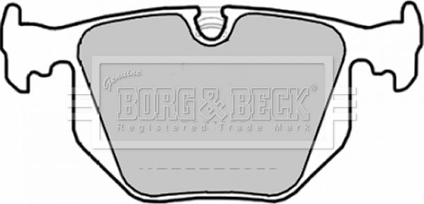 Borg & Beck BBP1872 - Тормозные колодки, дисковые, комплект avtokuzovplus.com.ua