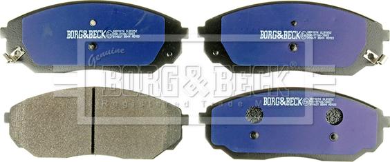 Borg & Beck BBP1874 - Тормозные колодки, дисковые, комплект avtokuzovplus.com.ua