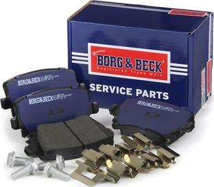 Borg & Beck BBP1877 - Тормозные колодки, дисковые, комплект avtokuzovplus.com.ua