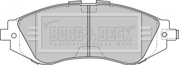 Borg & Beck BBP1881 - Гальмівні колодки, дискові гальма autocars.com.ua