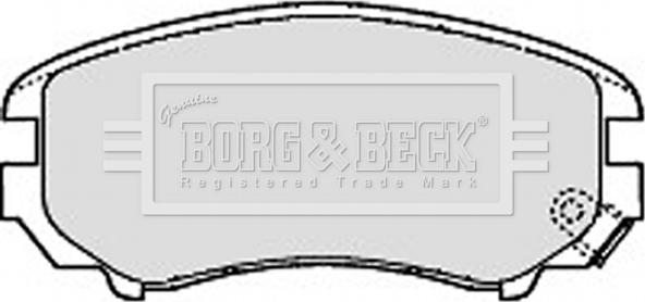Borg & Beck BBP1884 - Тормозные колодки, дисковые, комплект avtokuzovplus.com.ua