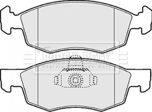 Borg & Beck BBP1886 - Тормозные колодки, дисковые, комплект avtokuzovplus.com.ua