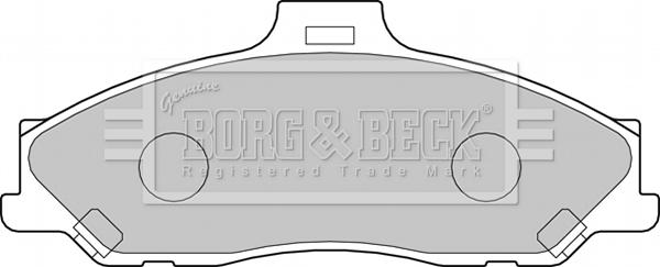Borg & Beck BBP1887 - Гальмівні колодки, дискові гальма autocars.com.ua