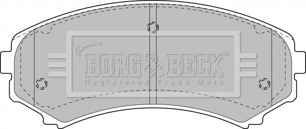 Borg & Beck BBP1891 - Тормозные колодки, дисковые, комплект autodnr.net