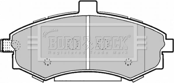 Borg & Beck BBP1896 - Гальмівні колодки, дискові гальма autocars.com.ua