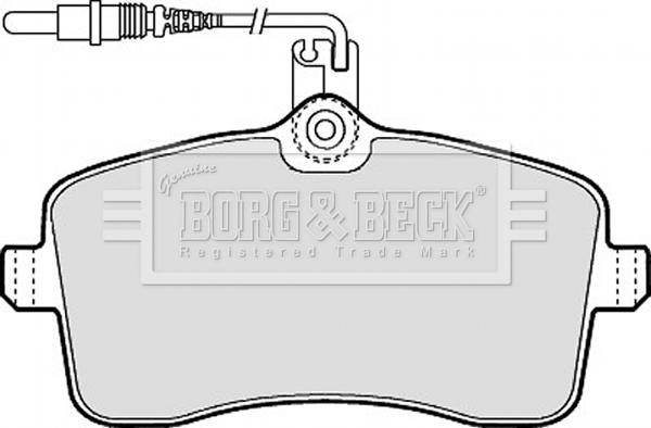 Borg & Beck BBP1897 - Тормозные колодки, дисковые, комплект avtokuzovplus.com.ua