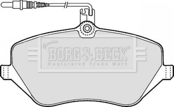 Borg & Beck BBP1898 - Гальмівні колодки, дискові гальма autocars.com.ua