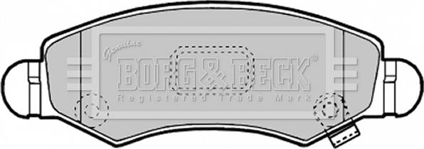 Borg & Beck BBP1900 - Гальмівні колодки, дискові гальма autocars.com.ua