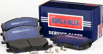 Borg & Beck BBP1901 - Гальмівні колодки, дискові гальма autocars.com.ua