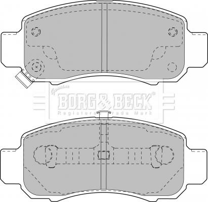 Borg & Beck BBP1906 - Тормозные колодки, дисковые, комплект autodnr.net