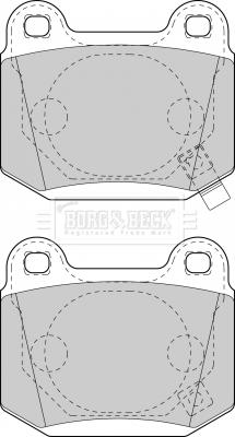 Borg & Beck BBP1907 - Гальмівні колодки, дискові гальма autocars.com.ua