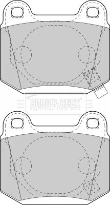 Borg & Beck BBP1907 - Тормозные колодки, дисковые, комплект avtokuzovplus.com.ua