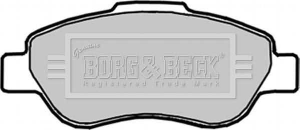 Borg & Beck BBP1914 - Гальмівні колодки, дискові гальма autocars.com.ua