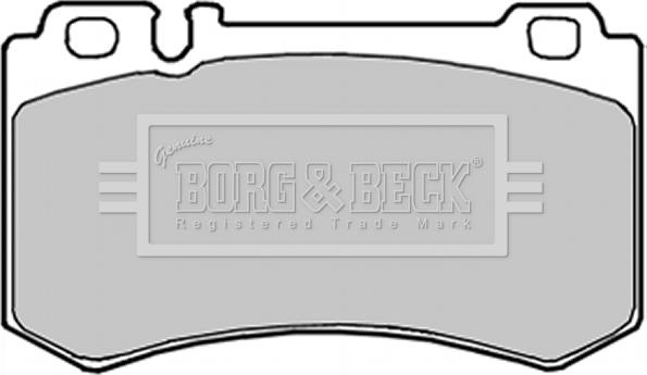 Borg & Beck BBP1916 - Тормозные колодки, дисковые, комплект autodnr.net