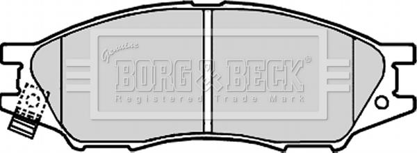 Borg & Beck BBP1917 - Тормозные колодки, дисковые, комплект autodnr.net