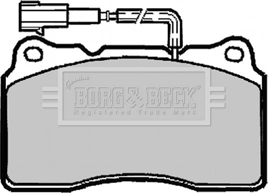 Borg & Beck BBP1918 - Гальмівні колодки, дискові гальма autocars.com.ua