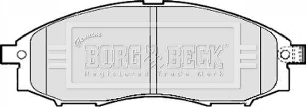 Borg & Beck BBP1922 - Гальмівні колодки, дискові гальма autocars.com.ua