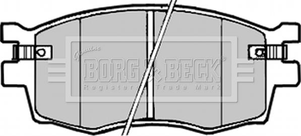 Borg & Beck BBP1923 - Тормозные колодки, дисковые, комплект avtokuzovplus.com.ua
