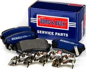 Borg & Beck BBP1924 - Тормозные колодки, дисковые, комплект autodnr.net