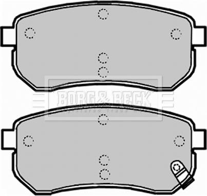 Borg & Beck BBP1932 - Гальмівні колодки, дискові гальма autocars.com.ua